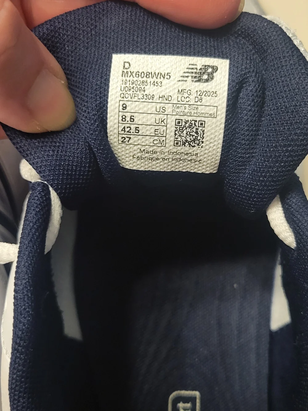 New Balance 608 Men’s Sneakers in White and Navy